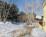 Isaac Levitan March, oil painting on canvas